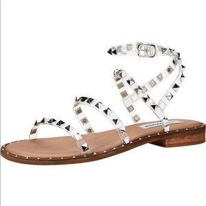 Steve Madden studded clear straps sandals. Ladies size 8
